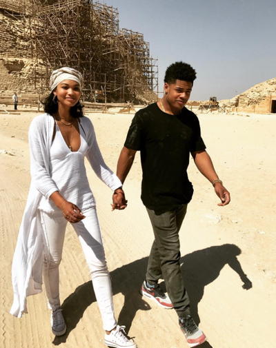 13 Super Cute Photos Of Model Chanel Iman And Her NFL Boyfriend Sterling Shepard